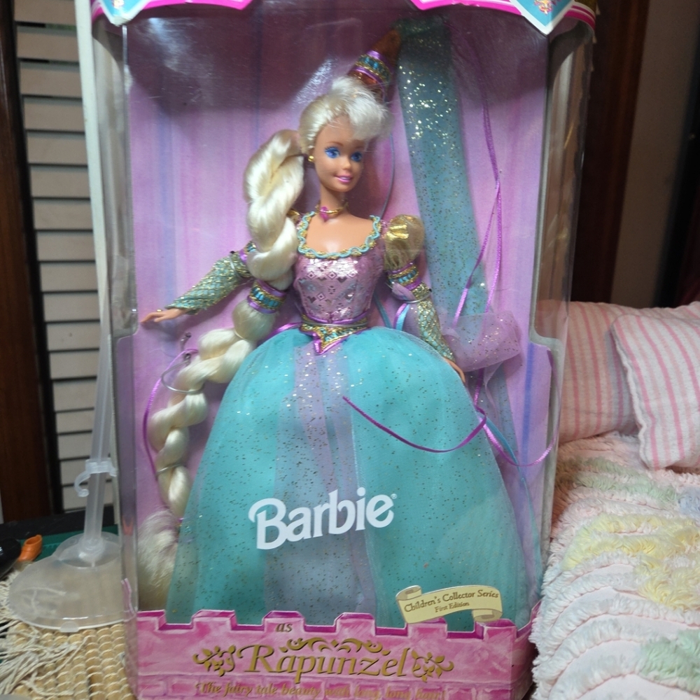 Barbie Rapunzel Doll with Glittery Dress